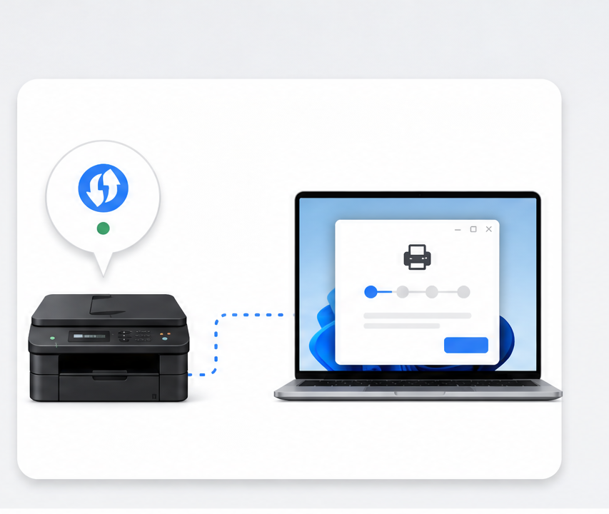 兄弟 DCP-1618W 驱动下载安装完整步骤:Windows 11 64 位从型号确认到测试页排查步骤图 3