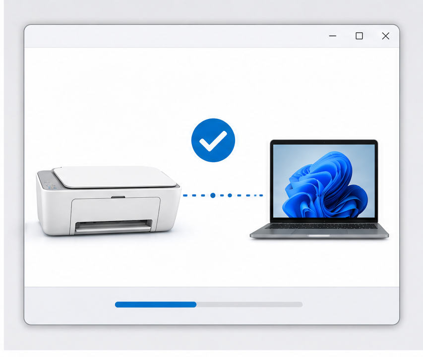 惠普 2720 驱动下载安装完整步骤:Windows 11 64 位从型号确认到测试页排查步骤图 3