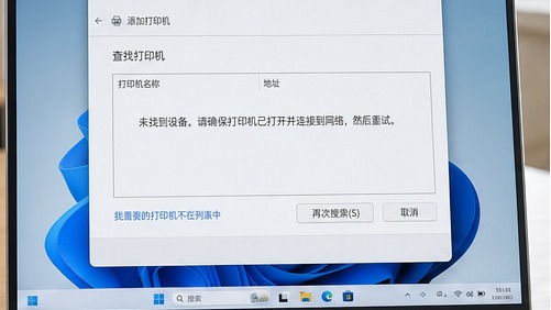 Windows 11 添加打印机找不到设备怎么办？从连接、发现到端口设置的排查顺序