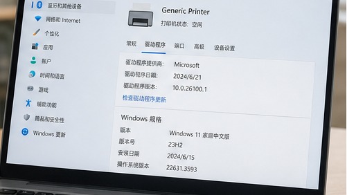 打印机型号与 Windows 11 版本核对