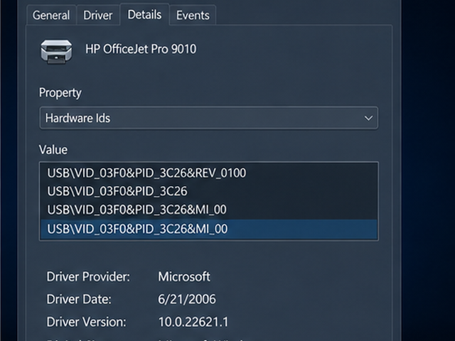 Windows 11 打印机代码 10 与驱动回退排查步骤图 3