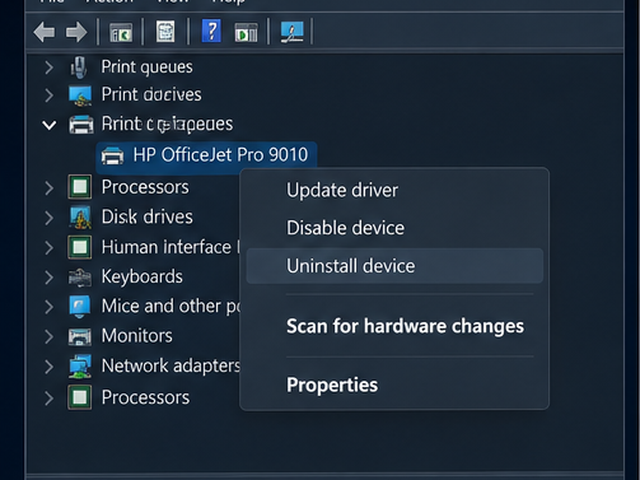 Windows 11 打印机代码 10 与驱动回退排查步骤图 4